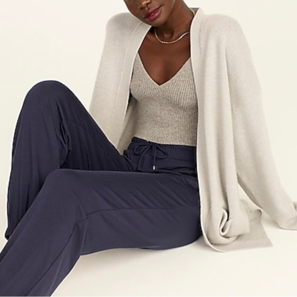 NWT J.Crew Drawstring Cuffed Crepe Pant Rare sold out